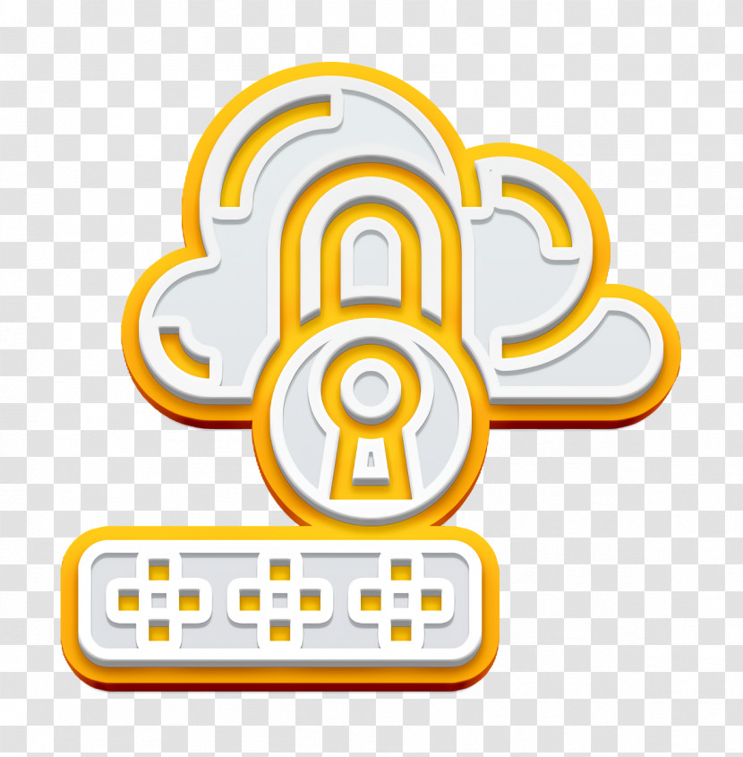 Cyber Crime Icon Password Icon Cloud Password Icon Transparent PNG