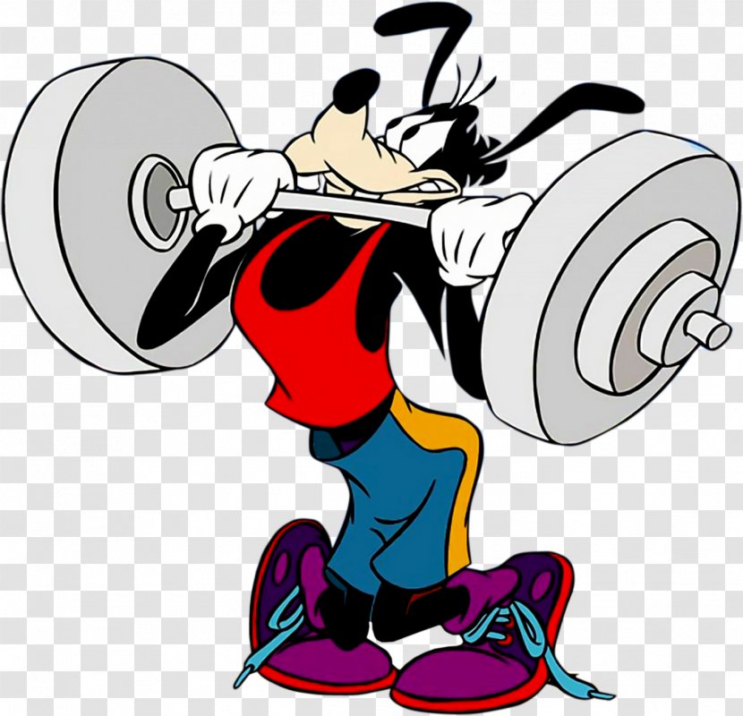 Goofy Mickey Mouse Donald Duck Weight Training Olympic Weightlifting Transparent PNG