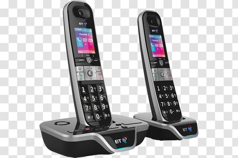 Cordless Telephone Answering Machines Call Blocking BT8600 - Home Business Phones - Cellular Network Transparent PNG