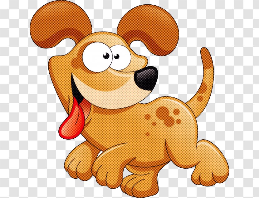 Cartoon Puppy Animation Animal Figure Tail Transparent PNG