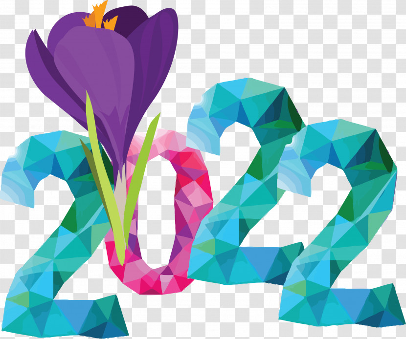 Happy New Year 2022 Modern Design Template Transparent PNG