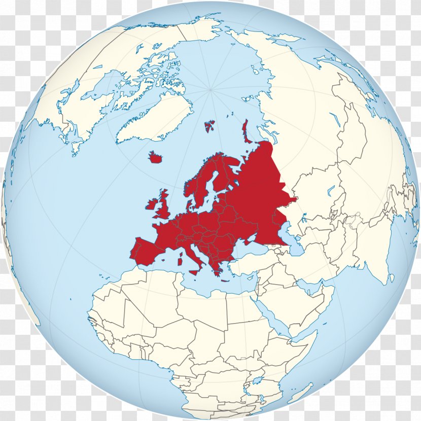 Europe Globe World Map - Country Transparent PNG