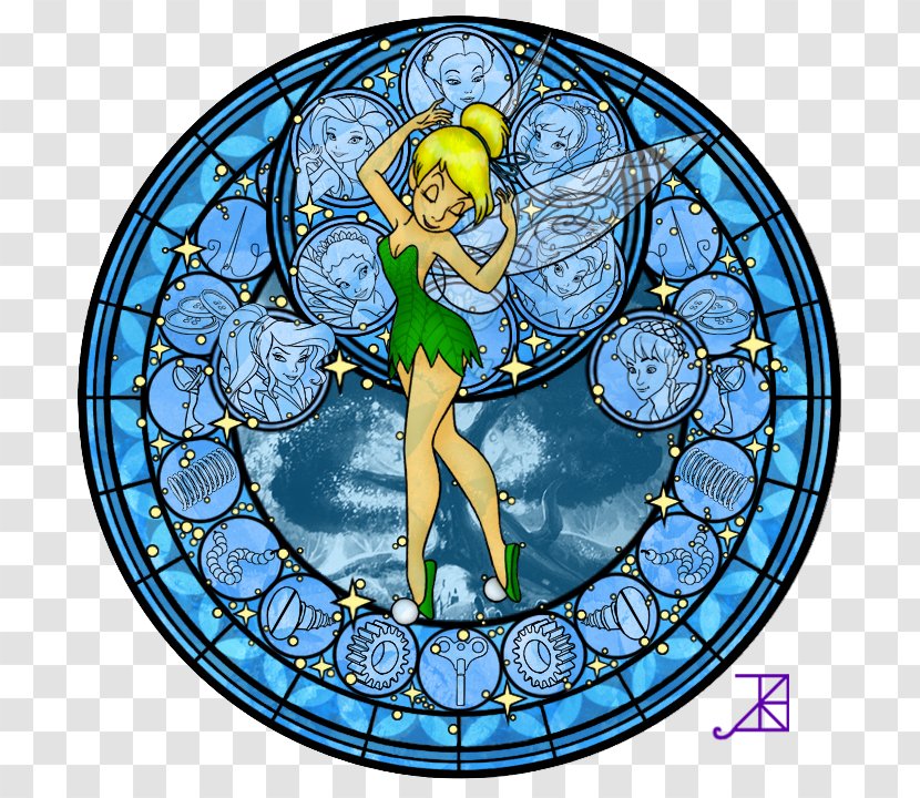 Tinker Bell Stained Glass Princess Jasmine The Walt Disney Company - Fictional Character - White Fairy Castle Transparent PNG