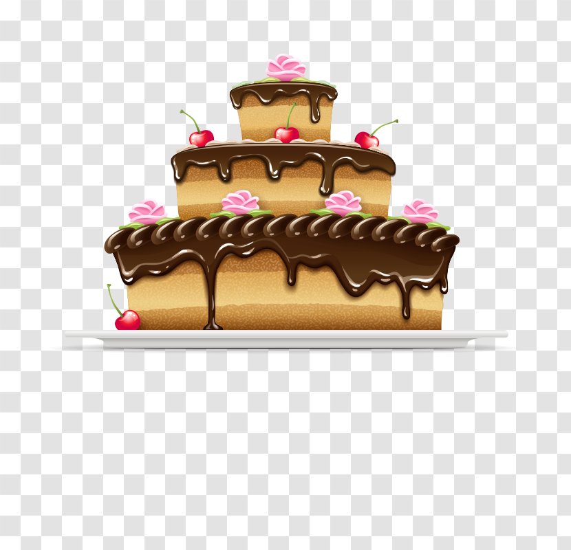 German Chocolate Cake Cream Cupcake Birthday - Banner Happy Transparent PNG