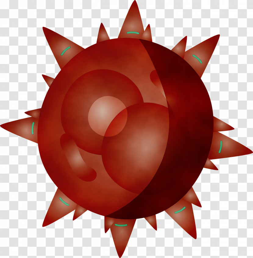 Red Plant Circle Transparent PNG