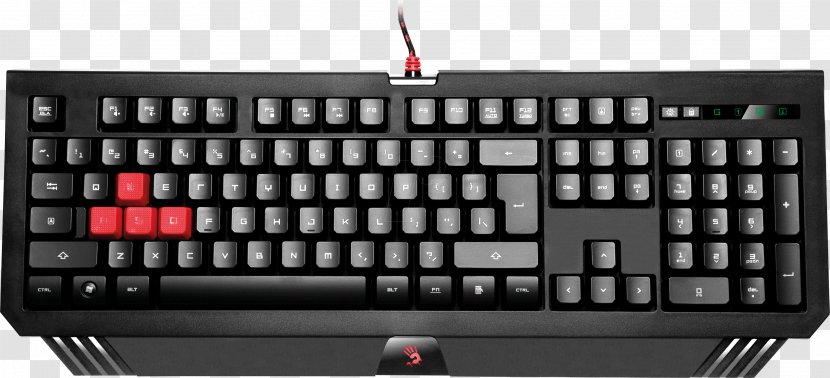 Computer Keyboard A4Tech Gaming Keypad USB Laptop - Space Bar Transparent PNG