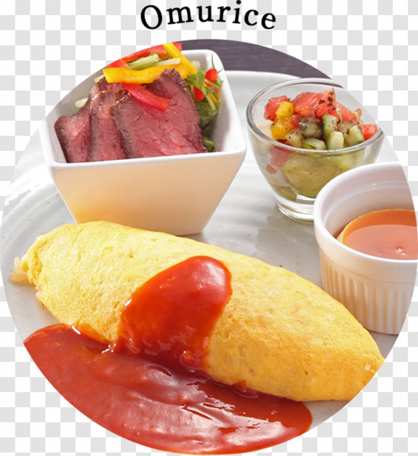Omurice Full Breakfast Yōshoku Lunch Restaurant - Meal - Food Hall Transparent PNG