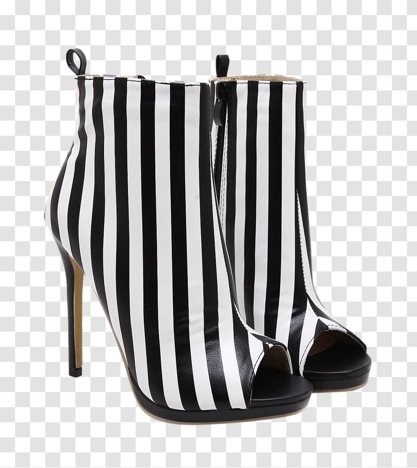 Boot High-heeled Shoe Peep-toe - Court Transparent PNG
