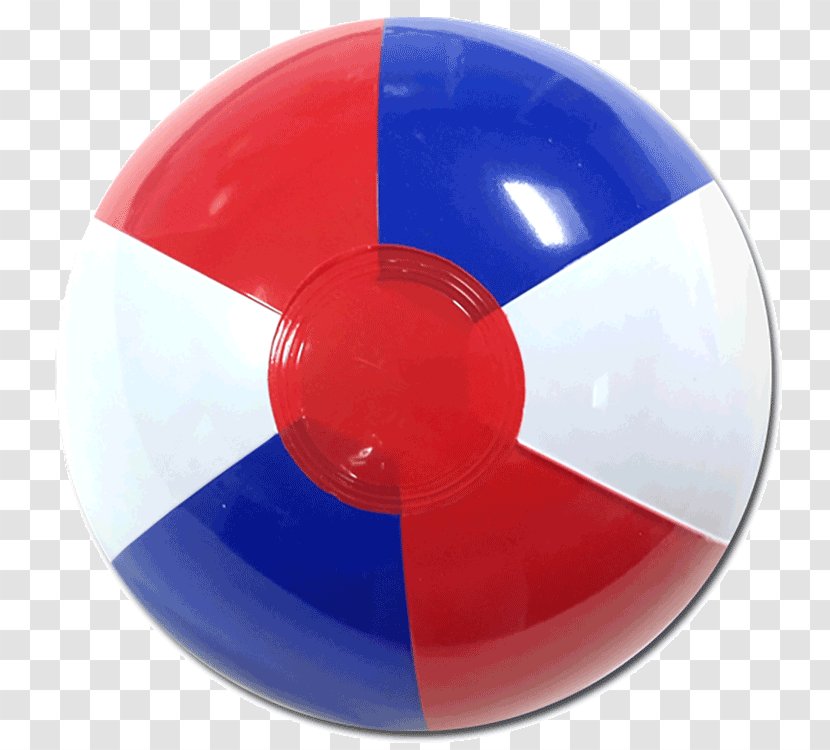 Beach Ball Red, White And Blue Transparent PNG