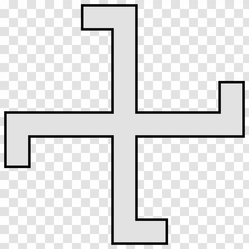 Cross Swastika Fylfot Wikipedia Symbol - Text Transparent PNG