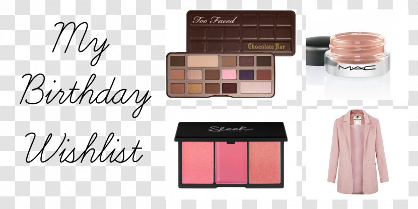 Too Faced Chocolate Bar Eye Shadow Face Powder - Birthday Collage Transparent PNG