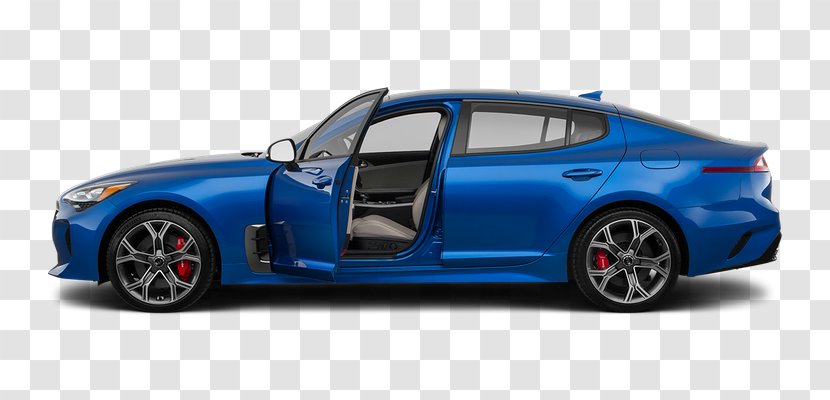 2018 Kia Stinger GT1 Sedan AWD Car Motors - Electric Blue Transparent PNG