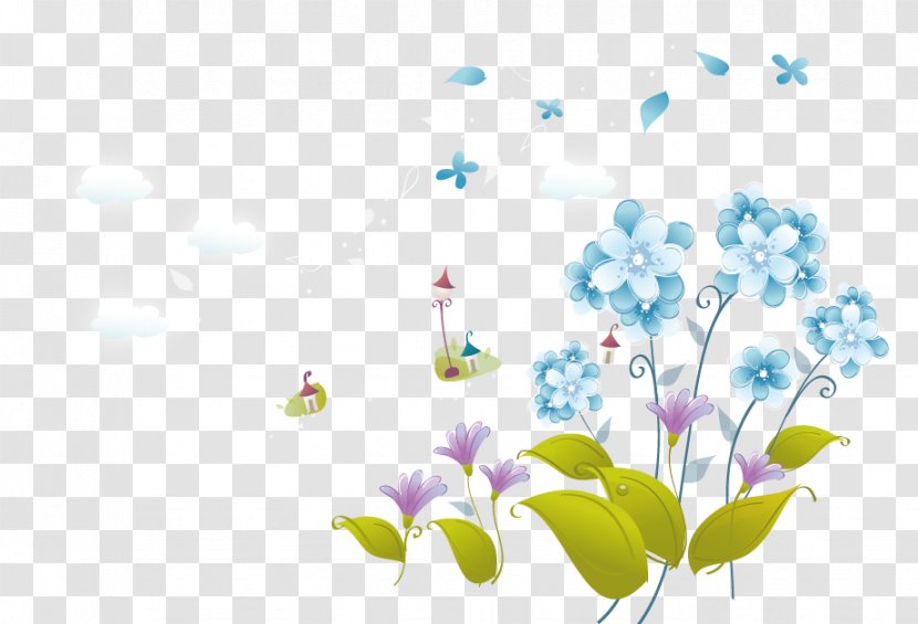 Fukei Landscape Illustration - Sky - Vector Floral Flowers Transparent PNG