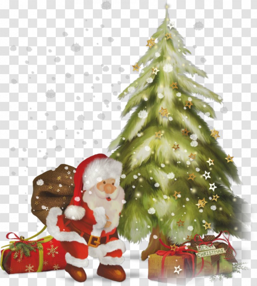 Christmas Santa Claus New Year Tree Holiday Transparent PNG