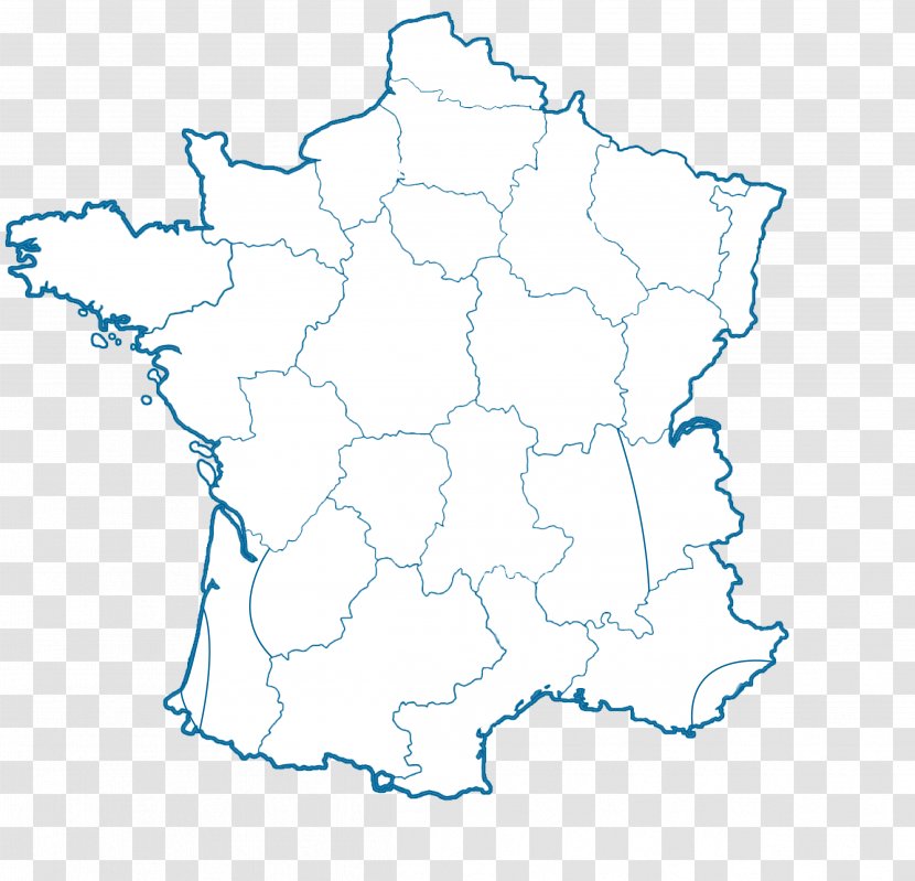 Camargue Pays De La Loire Regions Of France Burgundy - Map Transparent PNG