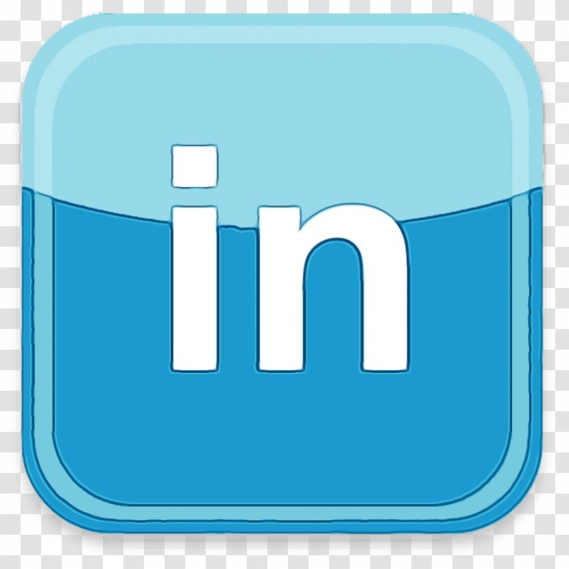 Linkedin Logo - Azure - Rectangle Material Property Transparent PNG