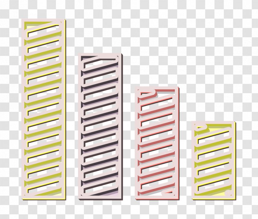 Arrow Icon Bar Graph - Yellow Growth Transparent PNG