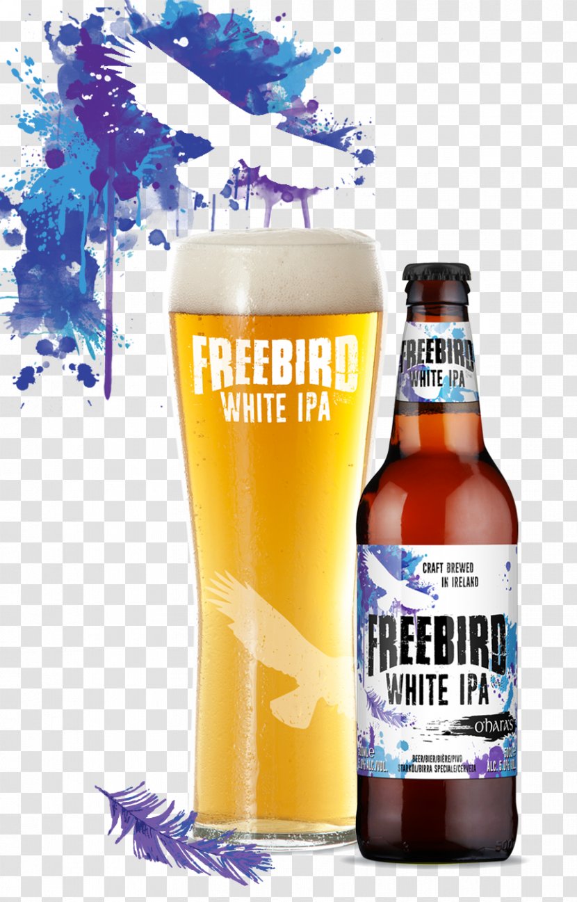 Wheat Beer India Pale Ale - Alcoholic Beverage Transparent PNG