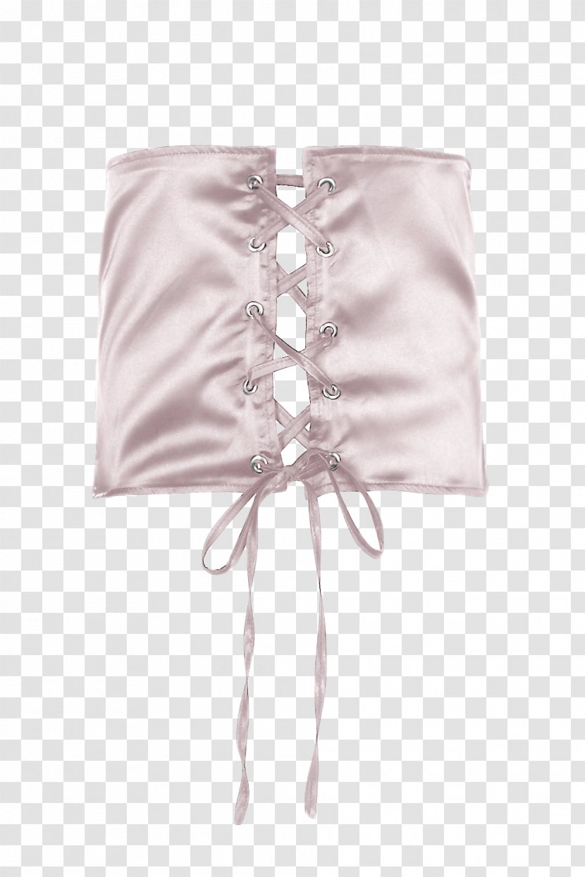 Corset Fashion Belt Satin Dress - Pink Transparent PNG