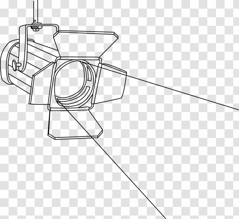 Line Art Drawing Monochrome - Technology - Spotlight Transparent PNG