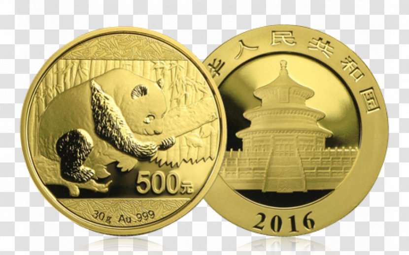 Coin Chinese Gold Panda Giant Silver Transparent PNG