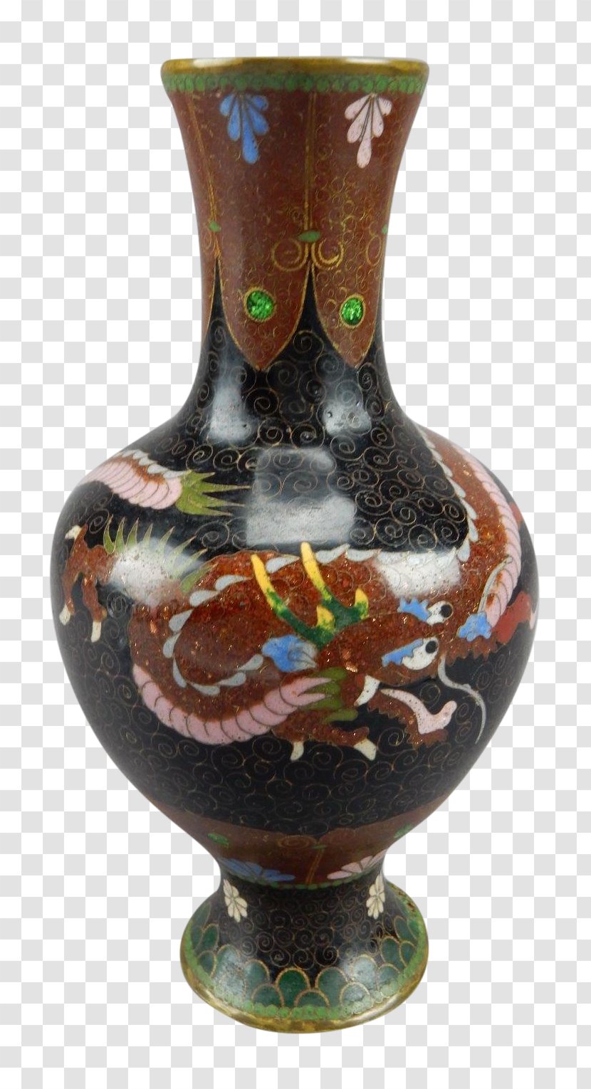 Vase Ceramic Pottery Urn - Cloisonne Transparent PNG