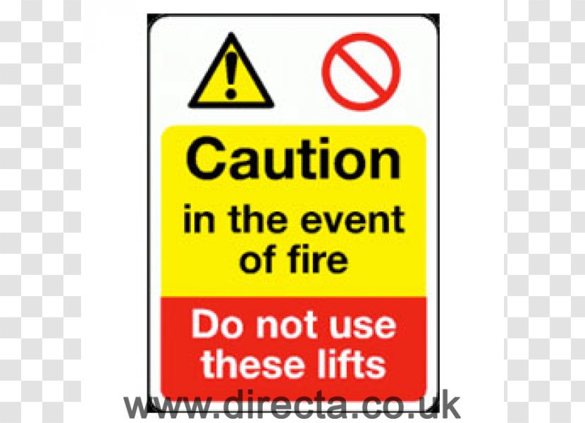 Safety Signage Fire Hazard - Escalator Transparent PNG