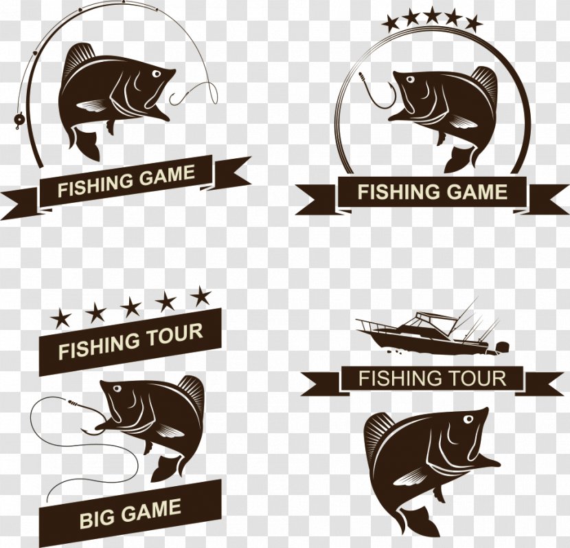 Bass Fishing Euclidean Vector Illustration - Logo - The Creative Fish Transparent PNG