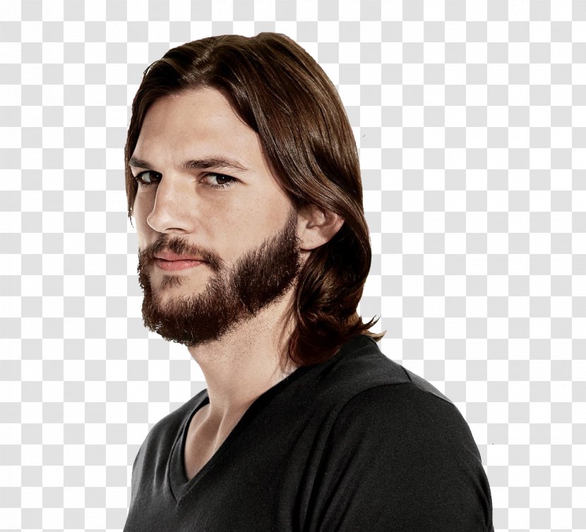 Ashton Kutcher Two And A Half Men Male Actor Celebrity - Beard Moustache Transparent PNG