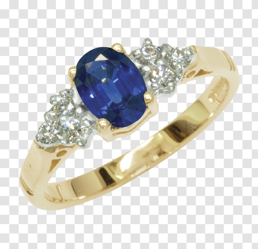 Sapphire Ring Jewellery Birthstone Gemstone - Gold Transparent PNG