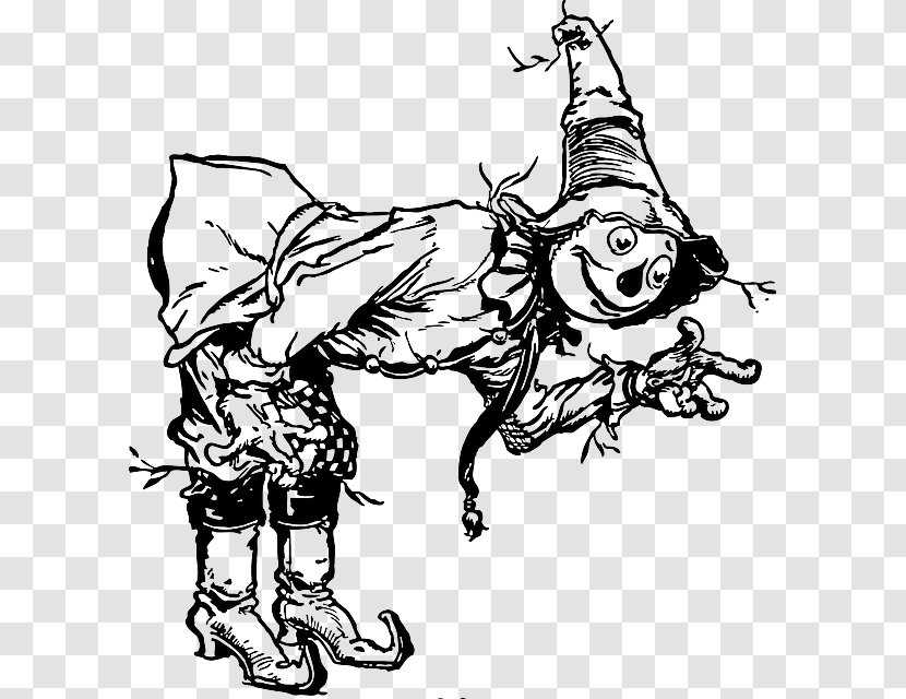 The Scarecrow Of Oz Wonderful Wizard Cowardly Lion - Plant - Person Drawing Transparent PNG