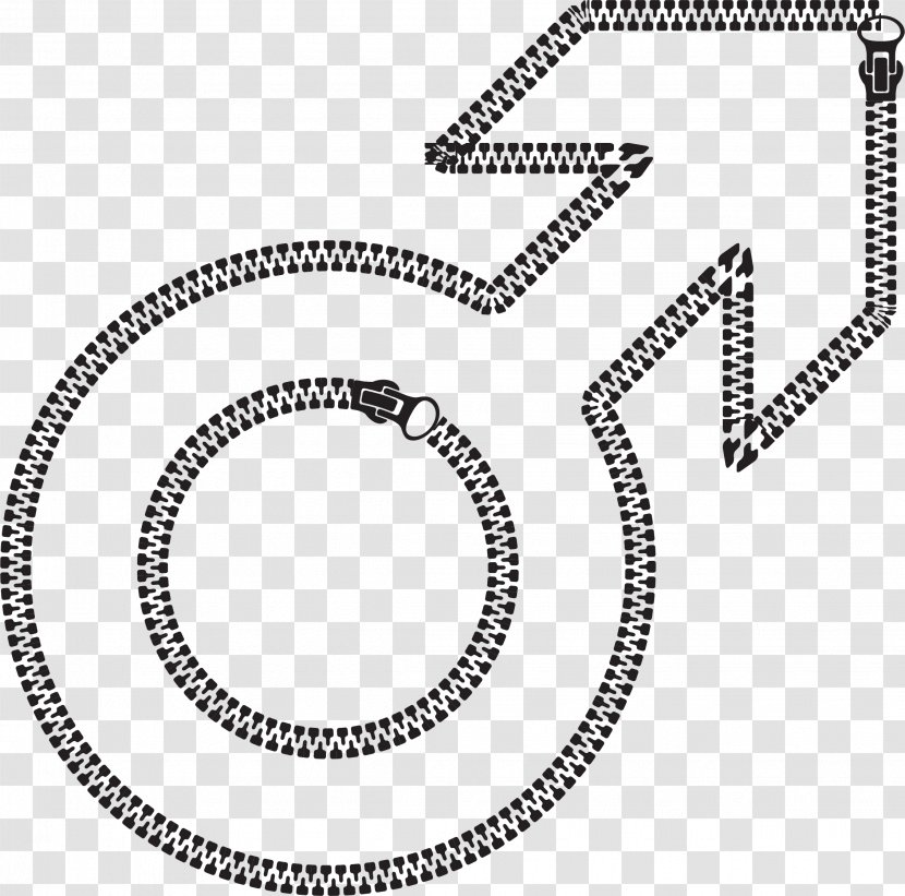 Gender Symbol Female Clip Art - Male - Zipper Transparent PNG