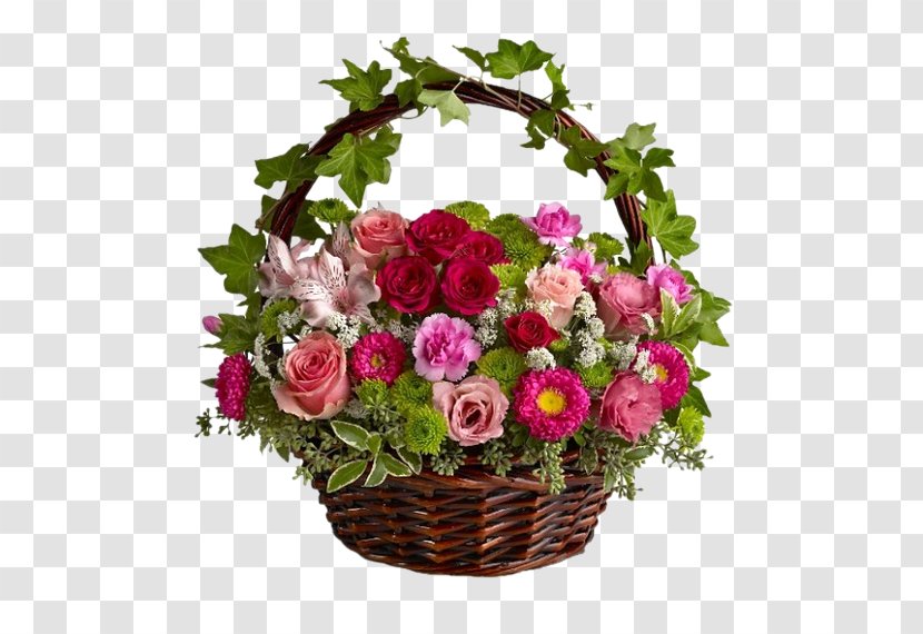 Floristry Flower Delivery Basket Bouquet - Arranging Transparent PNG