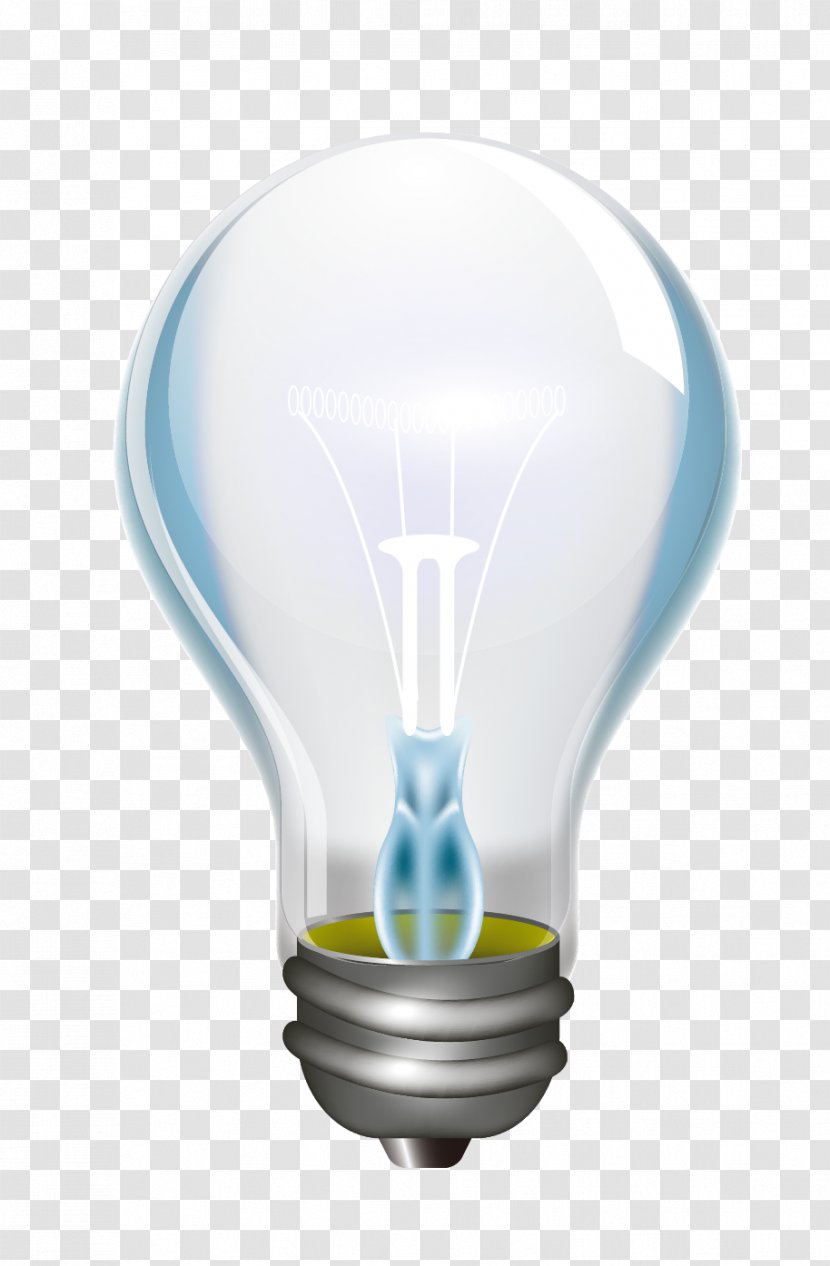 Incandescent Light Bulb LED Lamp - Vector Transparent PNG