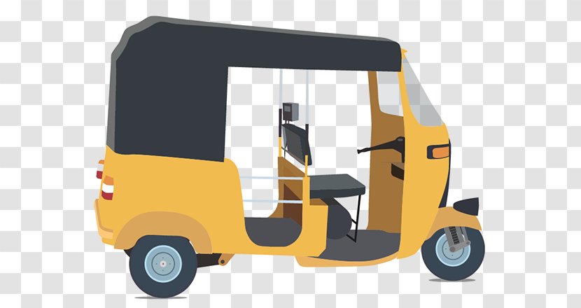 Auto Rickshaw Taxi Car - Clipart Transparent PNG