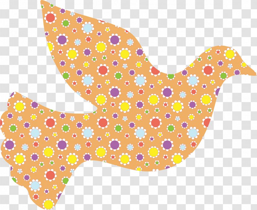 Mosaic Columbidae Clip Art - Yellow - Dove Pattern Transparent PNG