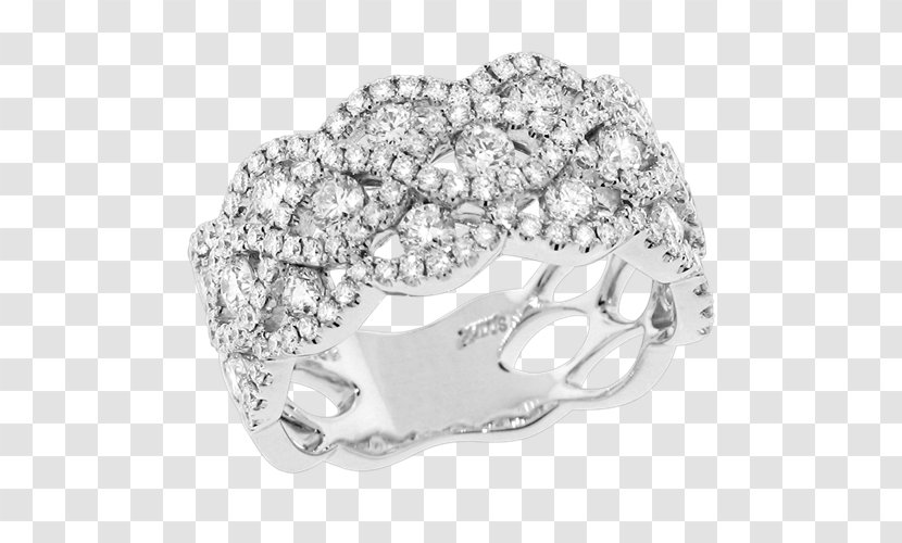 Wedding Ring Silver Bling-bling Body Jewellery - Platinum Transparent PNG