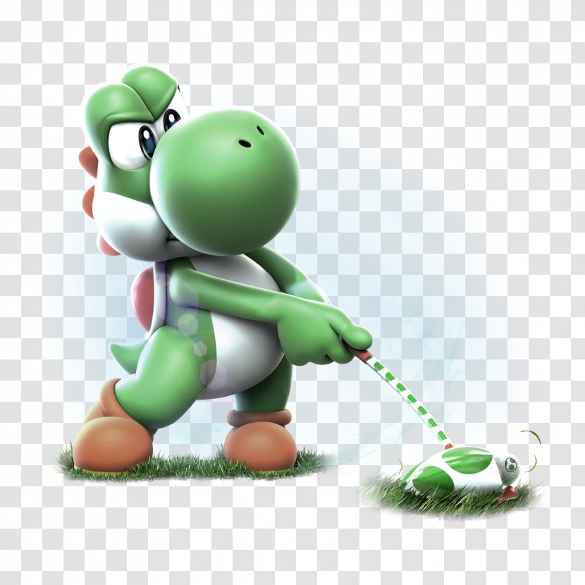 Mario Sports Superstars Super Bros. Luigi Yoshi - Video Game - Golf Transparent PNG