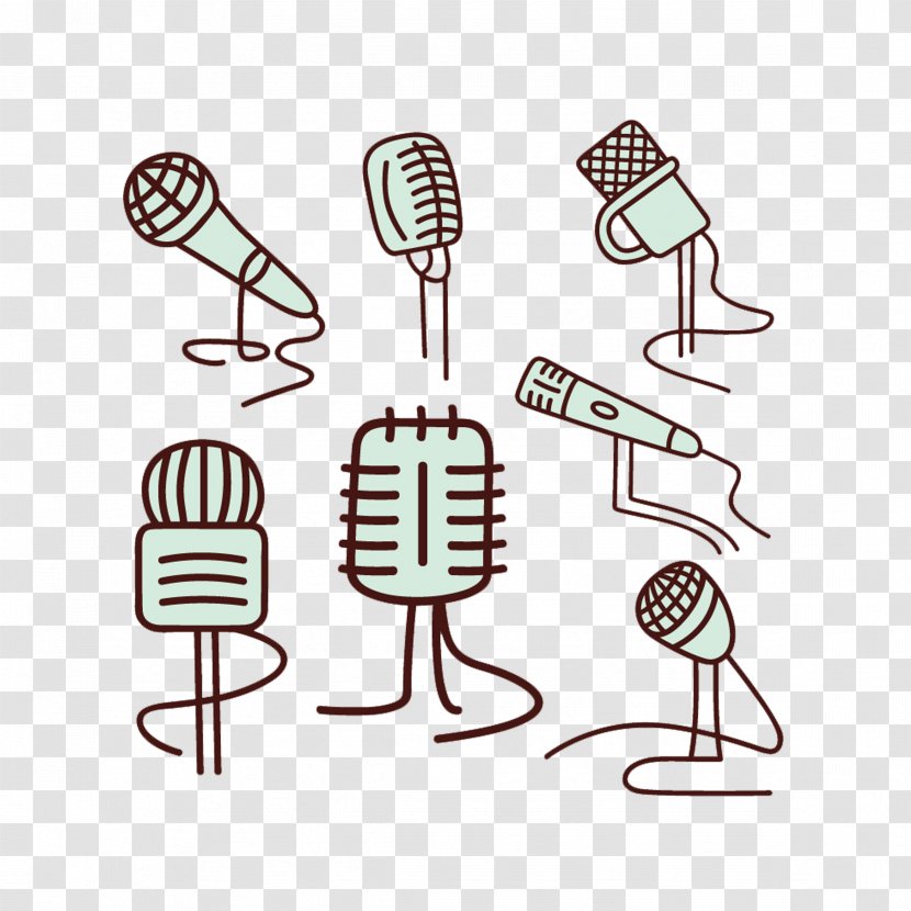 Microphone Euclidean Vector Download Photography - Tree - Hand Drawn Transparent PNG