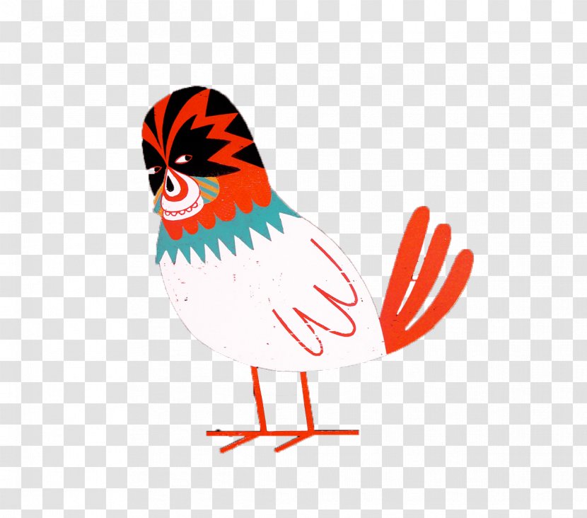 Beak Illustration - Red - Chick Transparent PNG