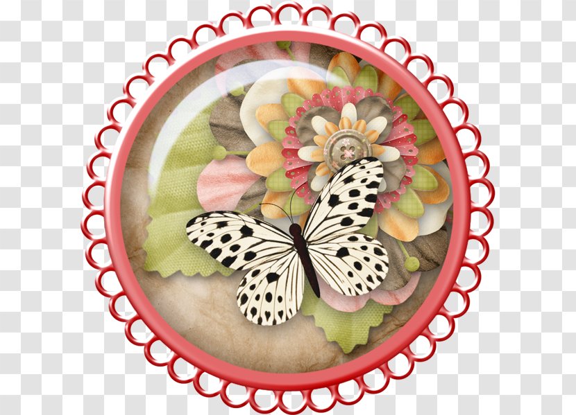 Drawing Scrapbooking Button Clip Art - Monarch Butterfly - Creative Lace Buttons Transparent PNG