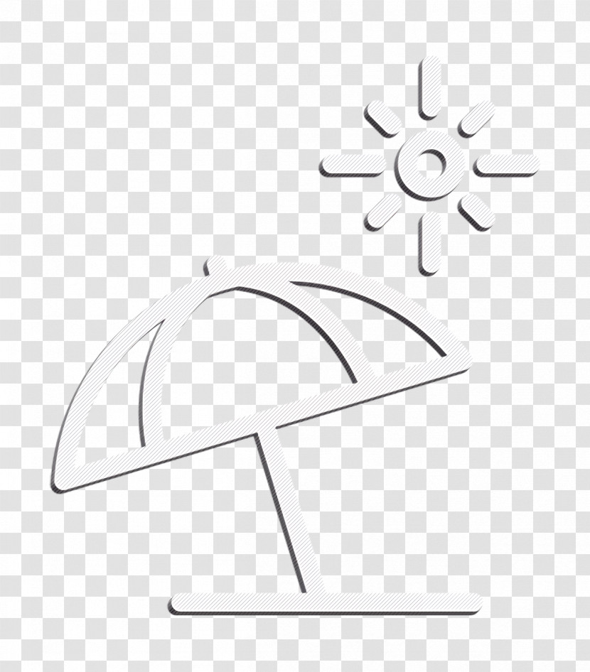 Beach Umbrella And Sun Icon Icon Trip Icon Transparent PNG