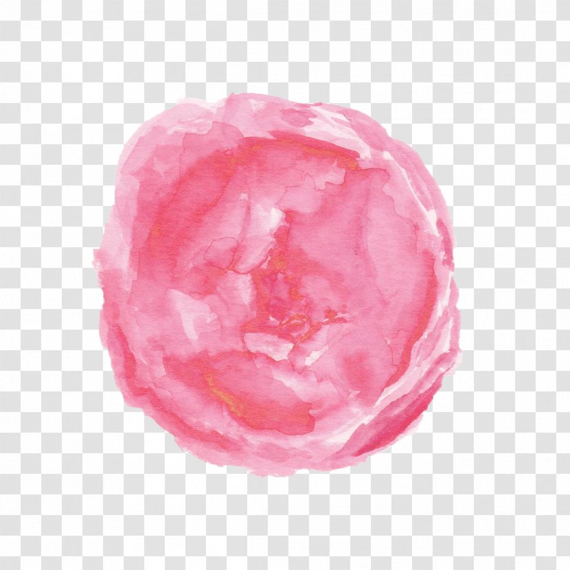 Watercolor Painting Logo Pink M - Petal Transparent PNG