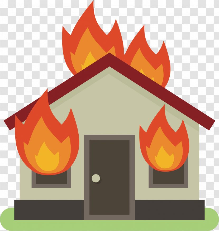 Clip Art Vector Graphics Openclipart Image - Roof - House Burning Transparent PNG