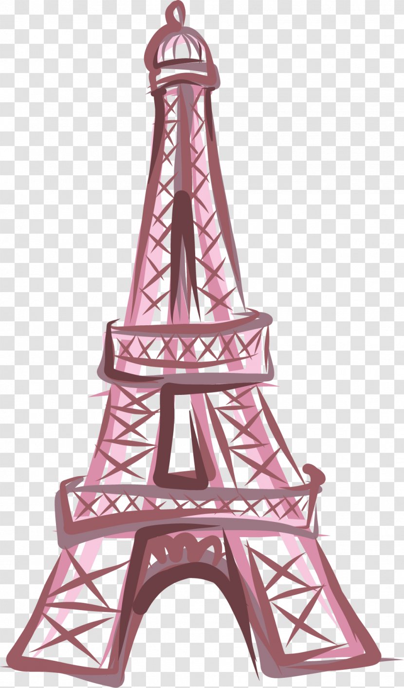 Eiffel Tower Drawing Euclidean Vector - Paris - Hand-drawn Transparent PNG