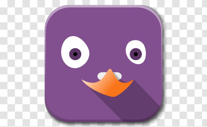 Purple Bird Beak Font - Pidgin - Apps Transparent PNG