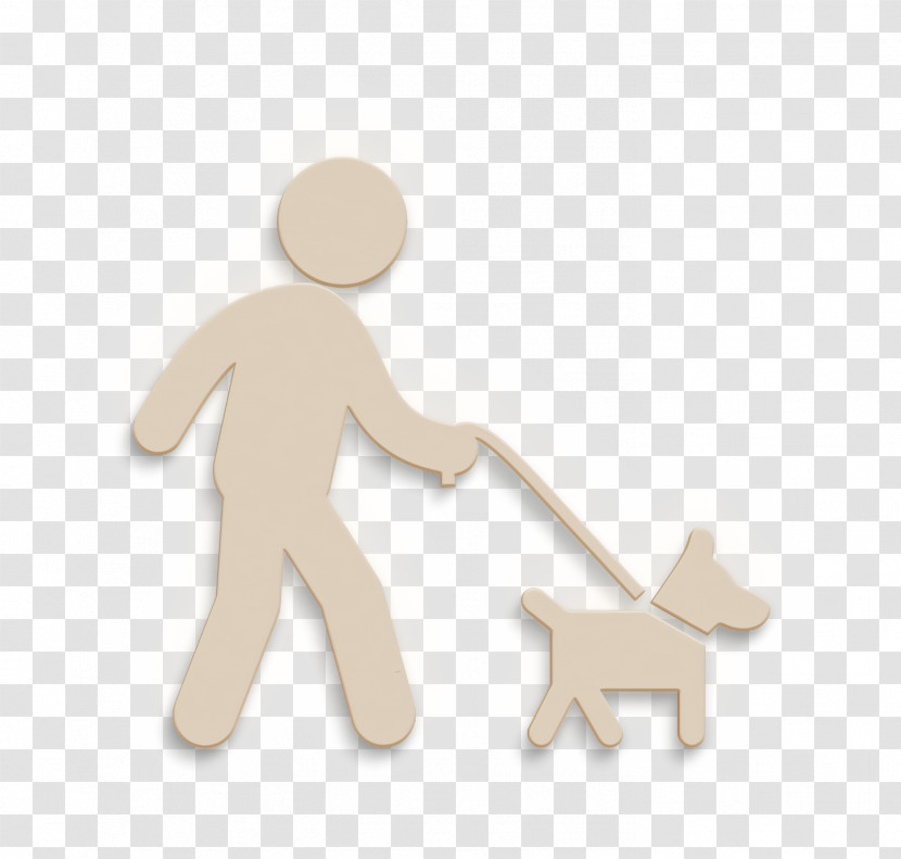 Dogs Icon Dog With Belt Walking With A Man Icon Animals Icon Transparent PNG