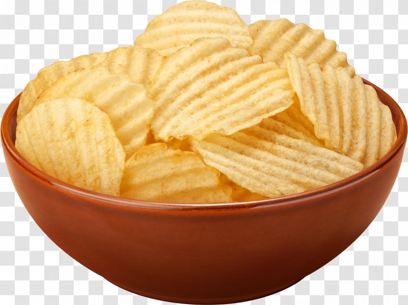 French Fries Junk Food Potato Chip Bowl Ruffles - Crinklecutting - Potato_chips Transparent PNG