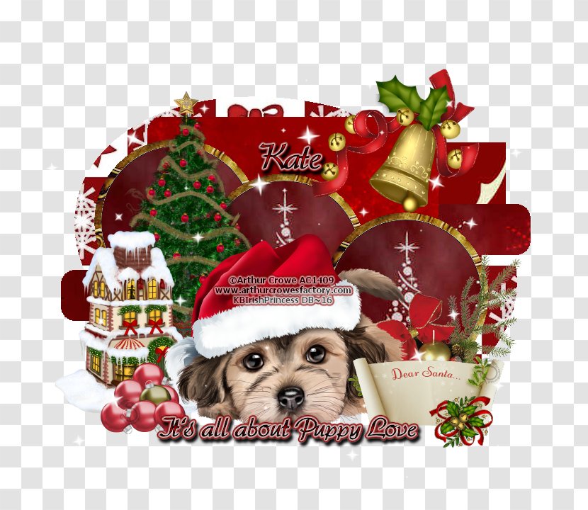 Puppy Love Christmas Ornament Dog Breed Transparent PNG