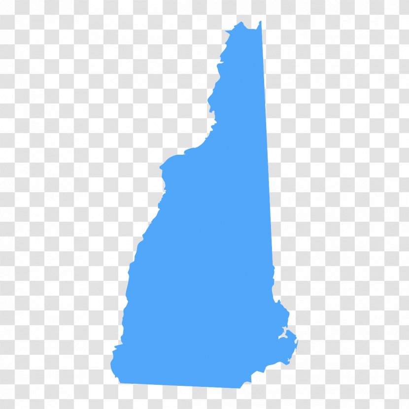 New Hampshire Vector Map - Blue - Royaltyfree Transparent PNG